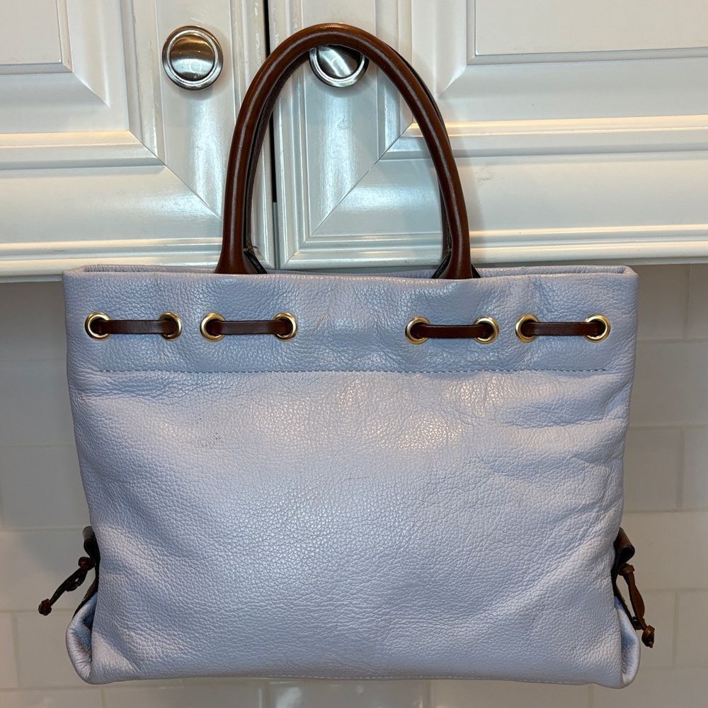 Dooney & Bourke Bag Purse Handbag Leather Vintage Ariel Wakefield Tassel Tote - Picture 6 of 17